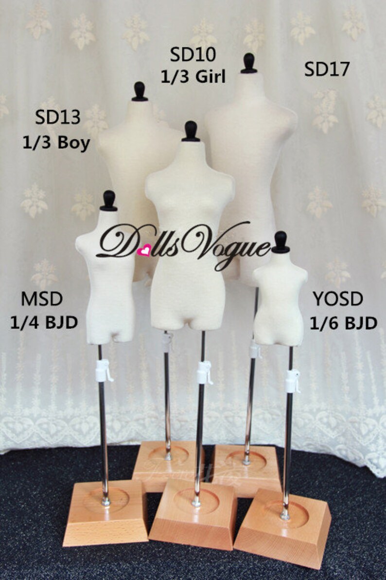 Doll mannequin Dimensional cutting can pin height adjustable  bjd sd17 sd 16 sdgr sd13 sd10 msd yosd  making clothes more easier DV5-002 