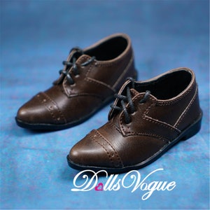 1/3 1/4 BJD SD MSD Shoes for doll leather shoes England style brown bjd shoes-DV1-185