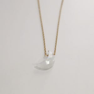 Moonstone Moon  Necklace; Gemstone Moon Necklace, silver Moon Necklace; Sterling Silver; gemstone necklace