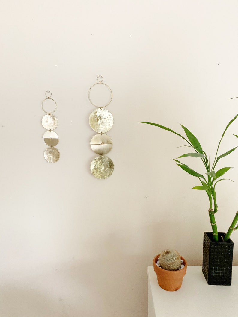 Geometric Circle Wall Hanging Geometric Wall Hanging Brass Etsy