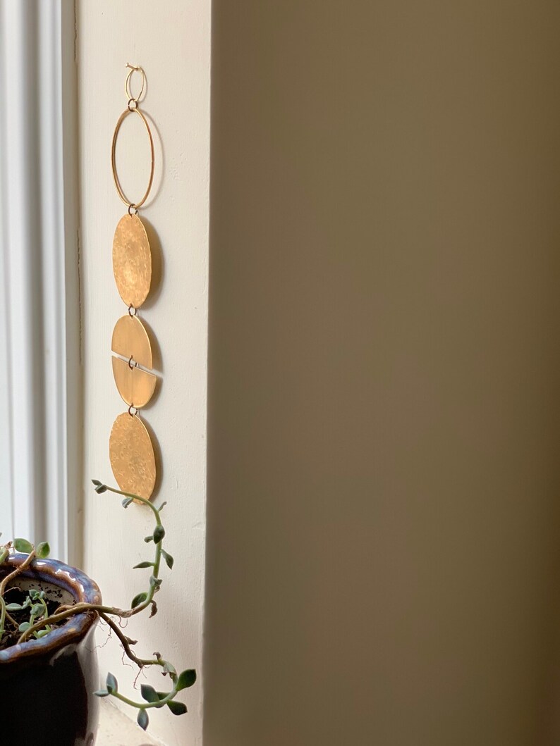 Geometric Circle Wall Hanging Geometric Wall Hanging Brass Etsy