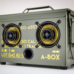 Der Original Ammo Can BoomBox Bluetooth-Lautsprecher Thodio .50 CAL A-BOX™
