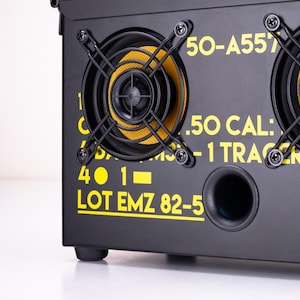 Ammo Can Bluetooth Speaker. The Original. .50CAL Thodio A-BOX BLACK OPS Limited Edition