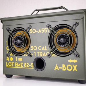 Ammo Can Bluetooth Speaker. The Original. .50CAL Thodio A-BOX OLIVE DRAB