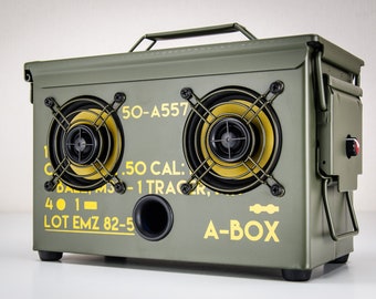 The Original Ammo Can BoomBox Bluetooth Speaker Thodio .50 CAL A-BOX™