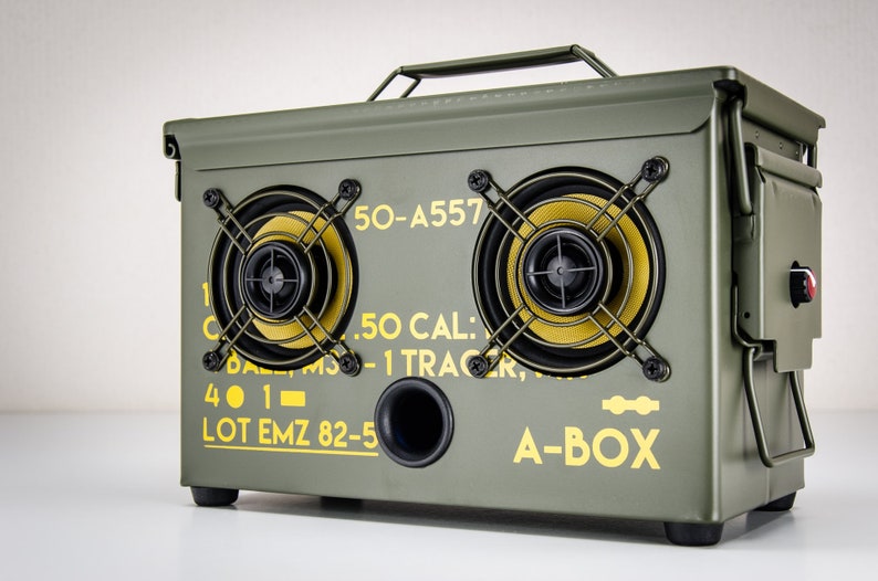 Original Ammo Can BoomBox Bluetooth Speakers THODIO A-BOX™ .50 CAL image 1