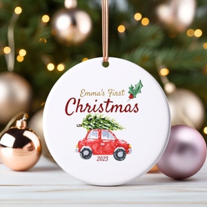 First Christmas Ornament Baby Christmas gift Personalized Ornament for Newborn Boy Christmas 2023 Ornament Baby Girl First Christmas Gift