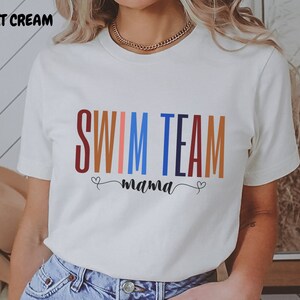 Swim Meet Shirt for Swim Mom Swim Team Mama Tshirt Gift for moms with kids at swim team Inspiring Gift for Sport Moms Funny Swim Team Shirt