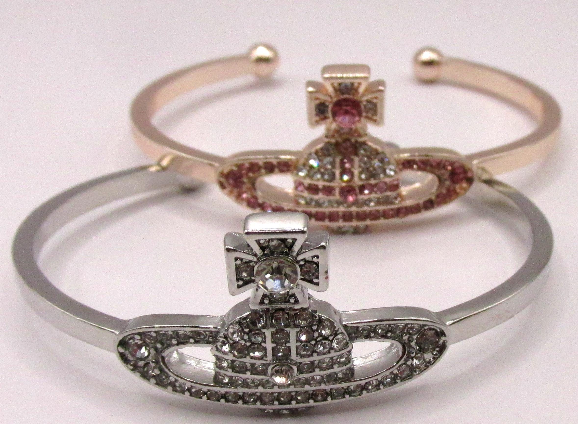 アクセサリー Vivienne Westwood MAN ANAT OPEN BANGLE Vivienne Westwood Man Aaron Open Bangle - STUDIO BRILLANTINE