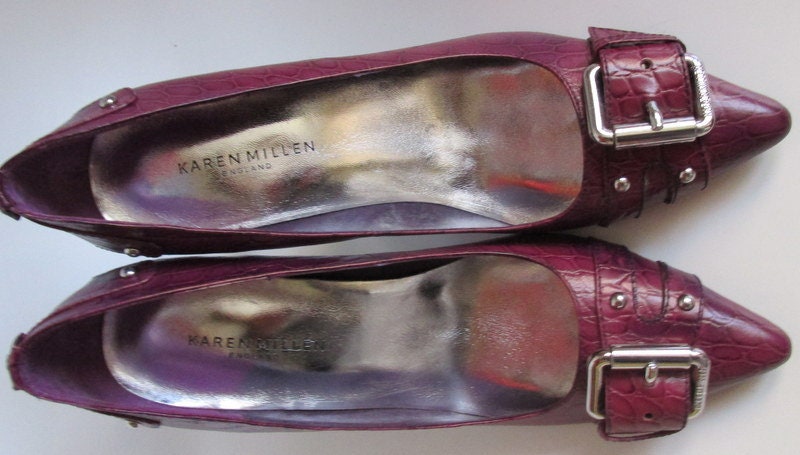 Karen millen deals magenta shoes
