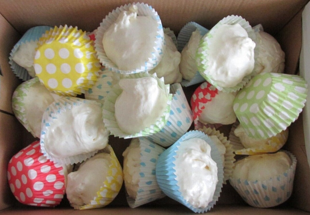 20 Fake White Cake Cupcakes Bases. Undecorated. DIY Use Etsy