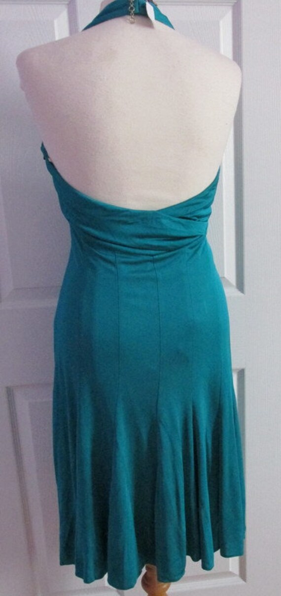 Size 12 In Excellent Condition Karen Millen Gorgeous Karen Millen Bright Silk Dress 