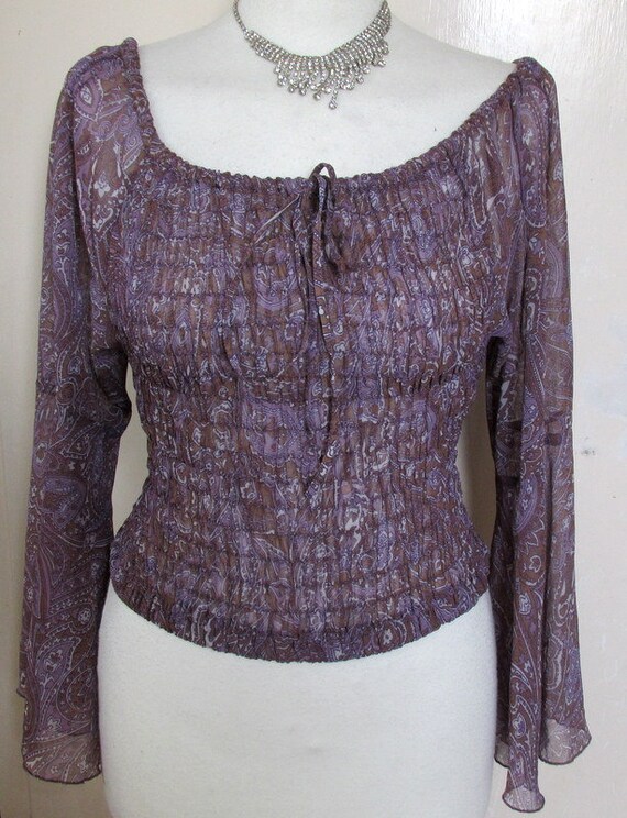Vintage house peasant blouse Gem