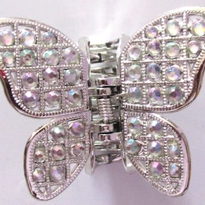 Jewel Butterfly Hair Clamp Grip Clip