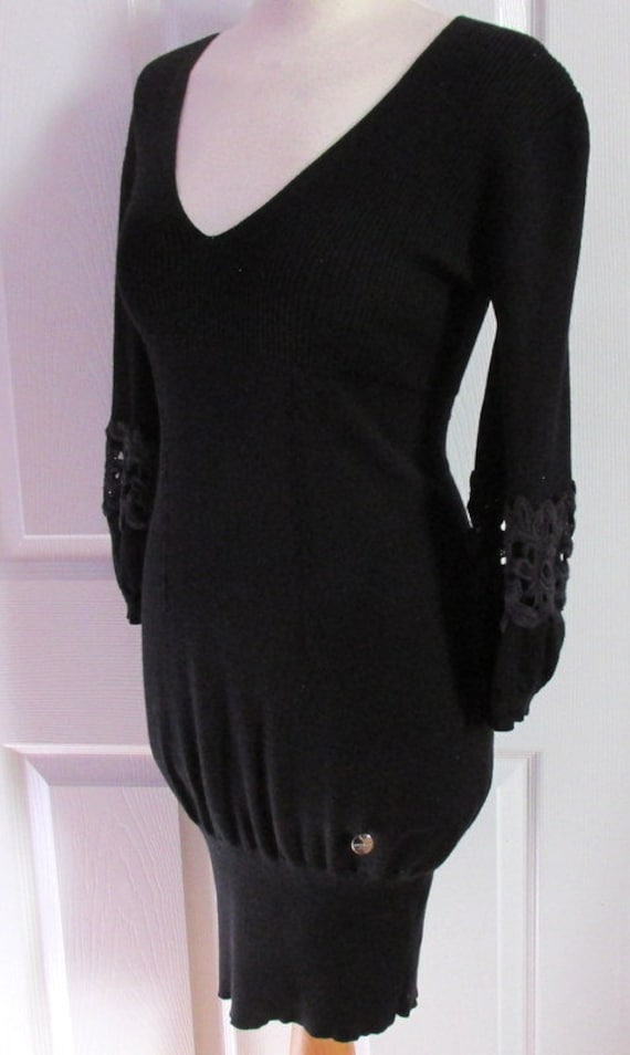 Karen Millen Fine Knit Wool Cocktail Stretch Dres… - image 4