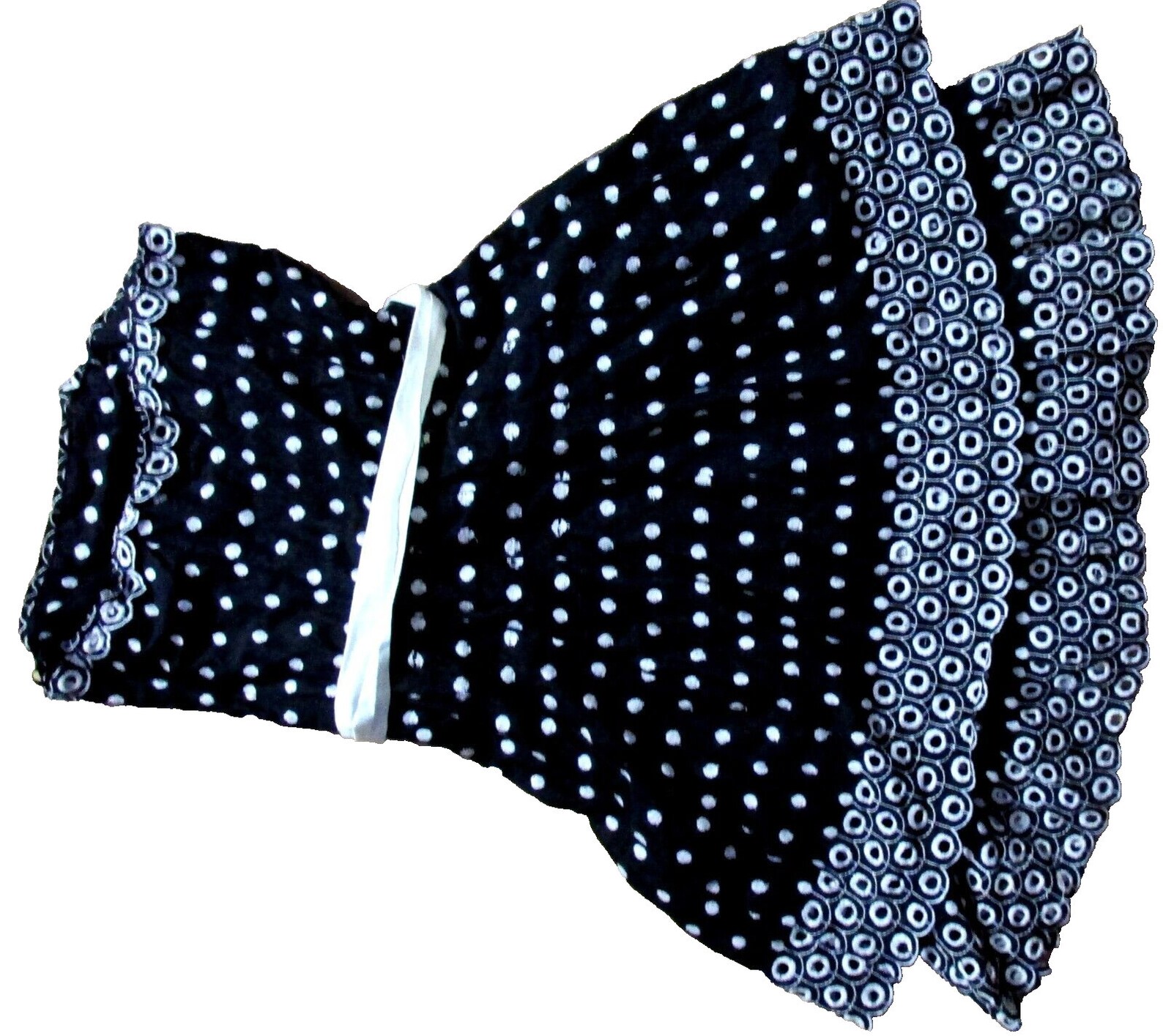 Trend4us Vintage Polka Dot Belted Fit & Flare Dress