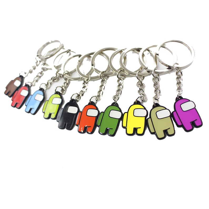 10-Pack Among Us Crewmate Keychain Game Inspired Sus | Etsy
