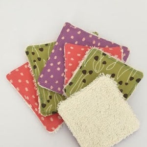 Reusable makeup remover pads ,organic cotton and bamboo cosmetics pads, zero waste eco pads, resuable face wipes