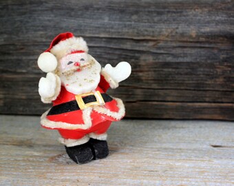 Vintage Santa Candy Holder Kitchy Plastic : mid-century