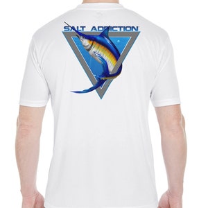 T-shirt Donna Mare Stampa Acqua Salata T-Shirt Donna Salt Addiction Manica Lunga, Stampa Acqua Salata, Ideale Per Pesca E Tempo Libero - Comoda E Stilosa Maglietta Manica Lunga Salt Addiction - Foto 9