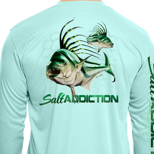 Salt Grown Saltwater Microfiber Uv Long Sleeve Fishing T Shirt - Etsy