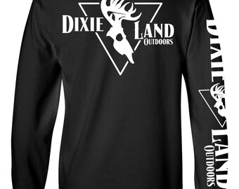 Hunting t shirt Dixie Land Outdoors Long sleeve bowhunter Deer buck Archery 