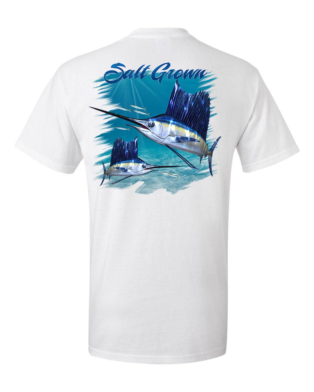 Salt Grown Short Sleeve Saltwater Ocean Fishing T Shirt Sailfish