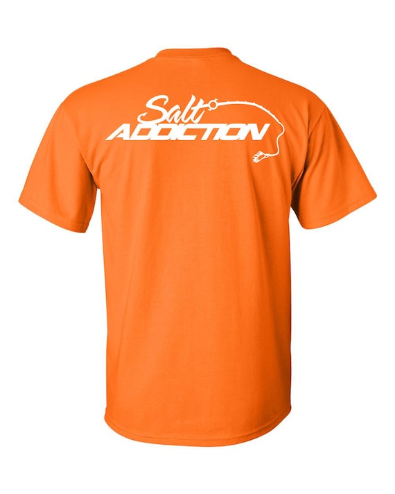 Salt Addiction Saltwater fishing t shirt tuna life reel ocean deep sea fish