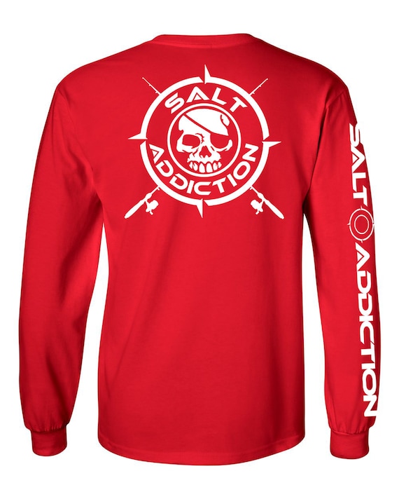 Salt Addiction Marlin Logo t shirt,offshore  fishing,fish,ocean,saltwater,reel,life,rod