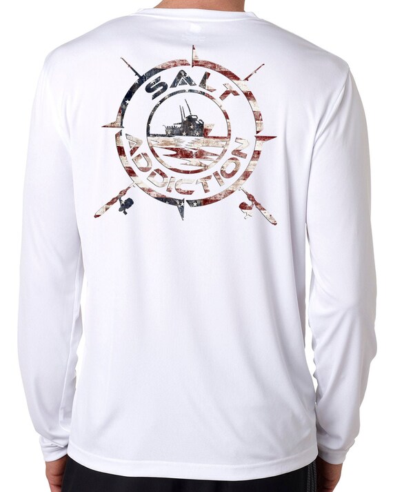 Salt Addiction Saltwater Microfiber Uv Long Sleeve Fishing T Shirt