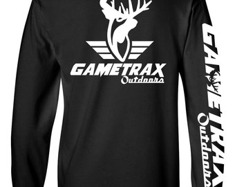Gametrax Outdoors Bowhunting t shirt,compound bow,Deer Skull,Whitetail,buck, 