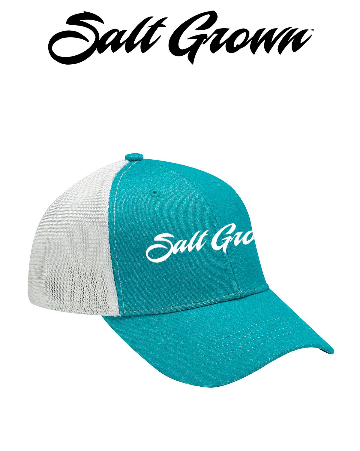 Salt Grown Saltwater Fishing Hat Surfing Diving Beach Teal Etsy Australia