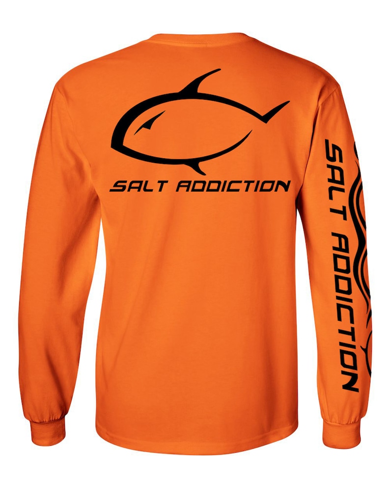 T-shirt Pesca Acqua Salata Manica Lunga Salt Addiction Ballerine Marlin - Foto 12