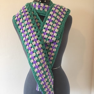 Crochet Granny Stitch Scarf