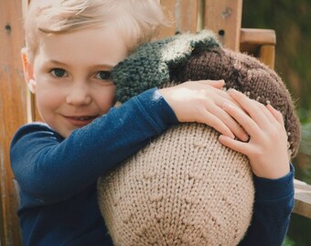 Marvellous Acorn - Pillow - Knitting Pattern - PDF - Home Decor - Baby Room - Baby Gift