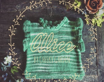 Alice Top - Knitting Pattern - PDF