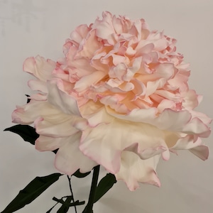 Polymer giant Peony flower. Handmade with foam EVA