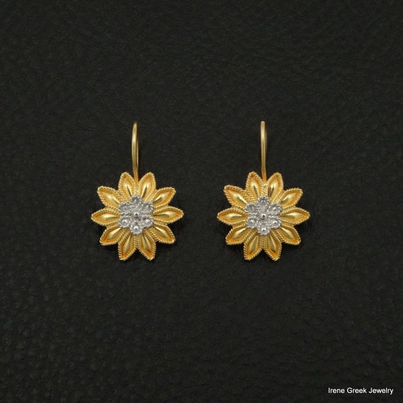 Byzantine earrings sterling silver clearance
