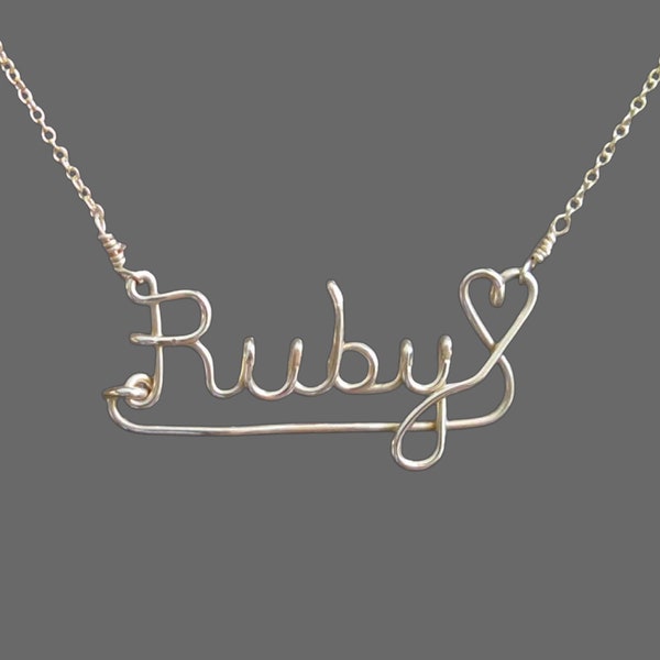 Name Necklace • Gold Name • Custom Necklace • Personalised Name • Gold Filled • Birthday Gift • Dainty Chain • Word Necklace