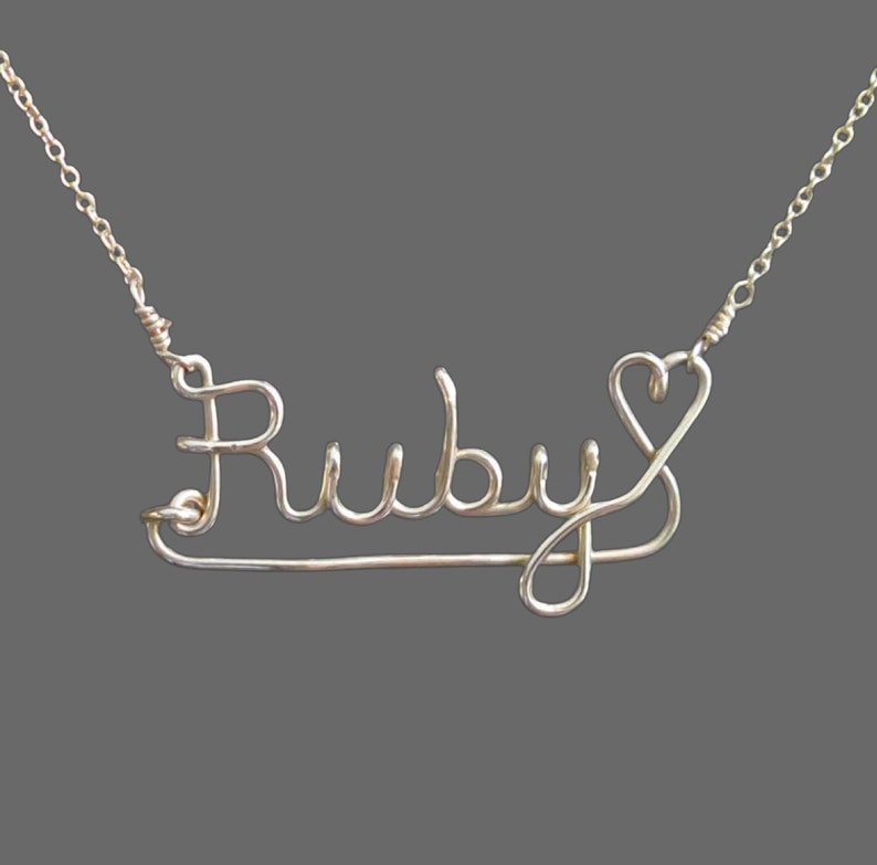 Name Necklace • Gold Name • Custom Necklace • Personalised Name • Gold Filled • Birthday Gift • Dainty Chain • Word Necklace 