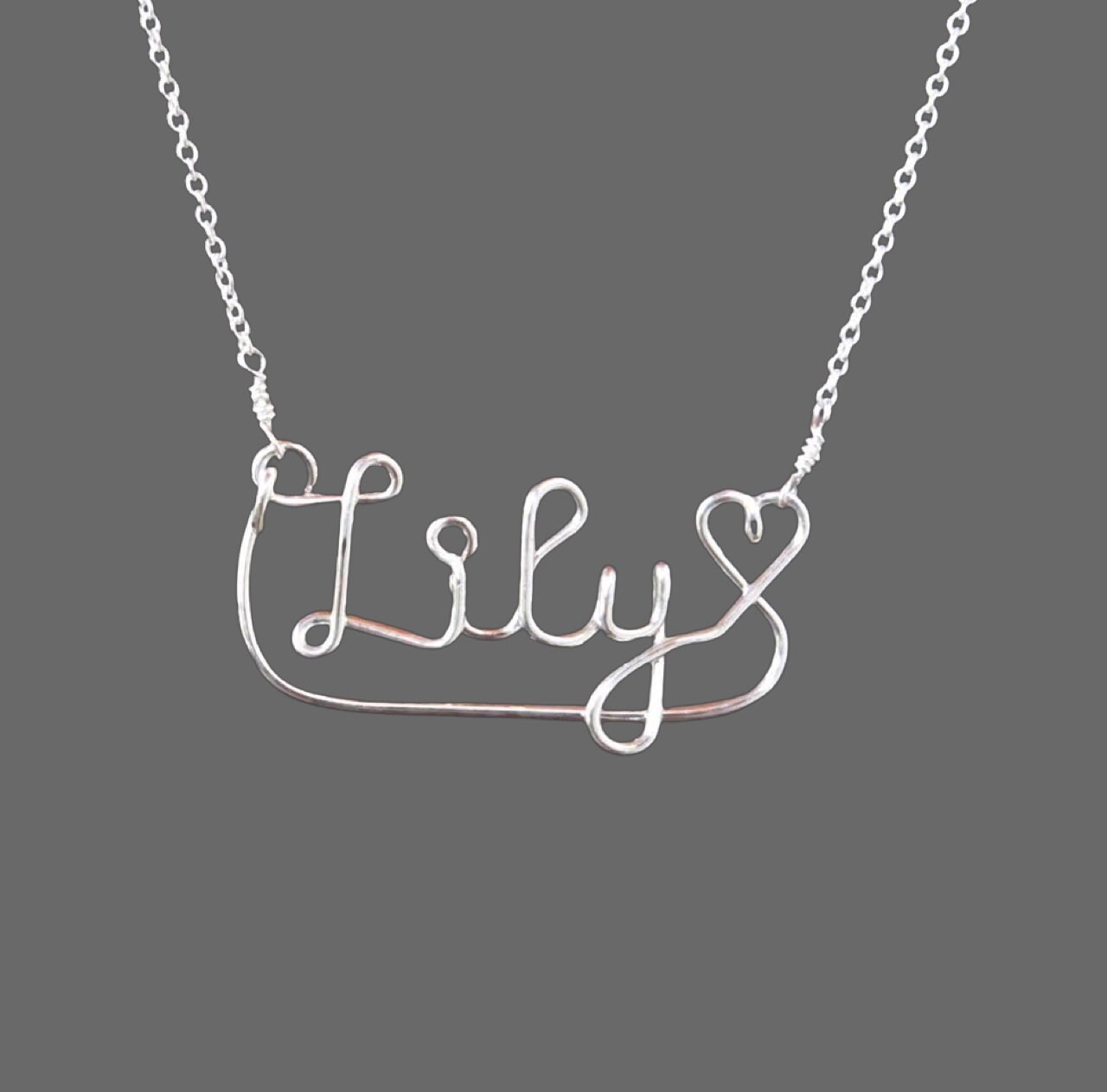 Name Necklace Silver Name Custom 