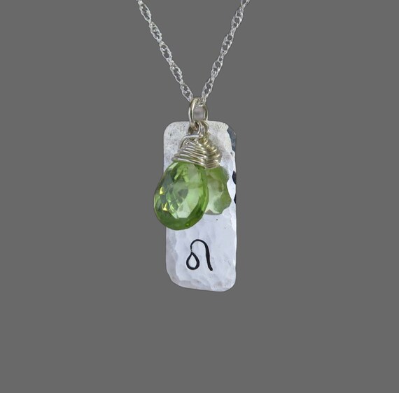 Leo Necklace Zodiac Necklace Sterling 