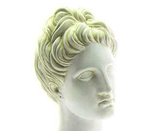 Head of Hygeia of the Aigio ( Hygieia - Hygia ) goddess of health sanitation and healing   , Museum quality art Greek sculpture