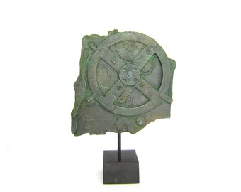 Reproductie van Antikythera mechanisme de eerste analoge computer. Van Nationaal Archeologisch Museum van Athene