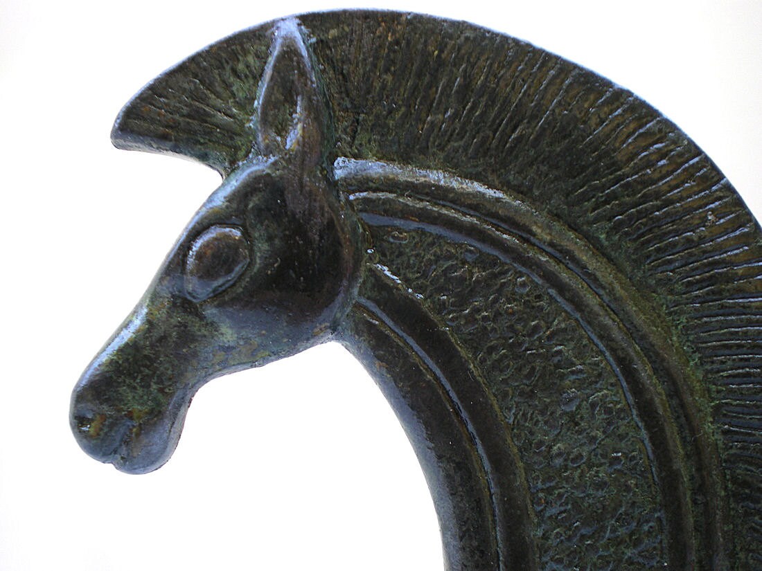 ブロンズ馬像、ペガサス、ブロンズ動物彫刻、金属製馬像、古代ギリシャ