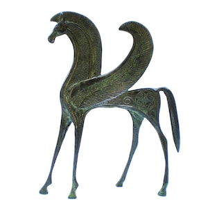 Bronze Horse Statue ,Pegasus , Bronze Animal Sculpture,Metal Horse Statue , Ancient Greek Art  , Ancient Greece Collectible, Greek Mythology