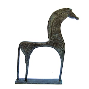 Ancient Greek Bronze Horse Geometrical