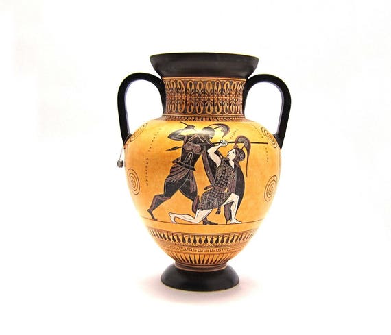 古代ギリシャ美術　アンフォラ　水注　花瓶　置物　複製品 古代ギリシャ美術 アンフォラ 水注 花瓶 置物 複製品 - メルカリ