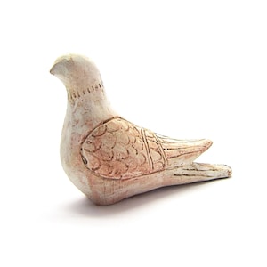 Greek clay artwork ,Terracotta Greek dove pigeon inspired from Museum sculptures