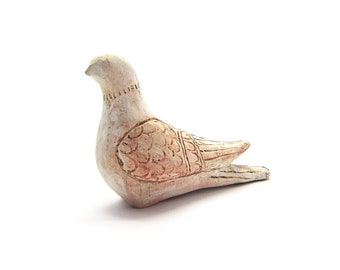 Greek clay artwork ,Terracotta Greek dove pigeon inspired from Museum sculptures